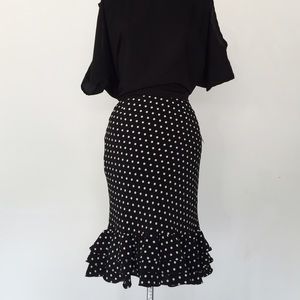 Evan Picone Polka Dot Mermaid Skirt- NWTs!